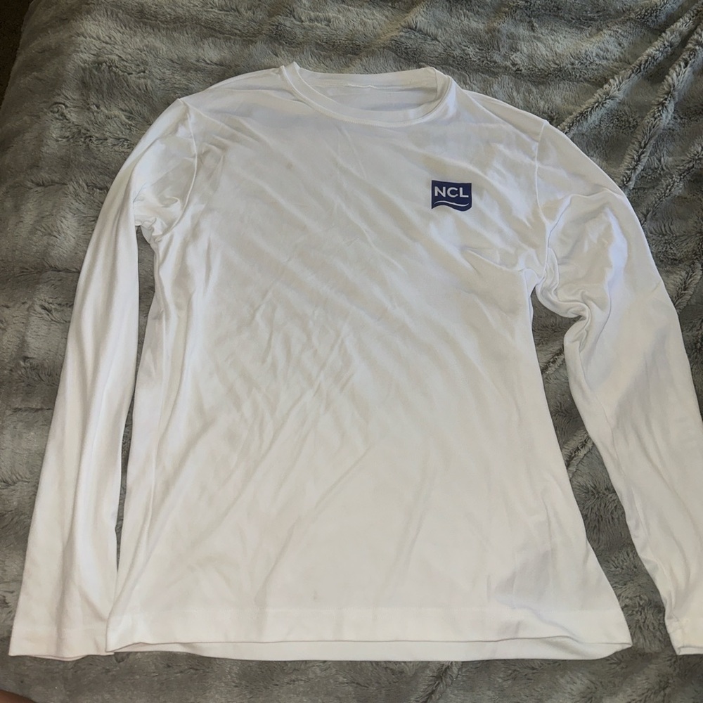 men’s small NCL white long sleeve shirt